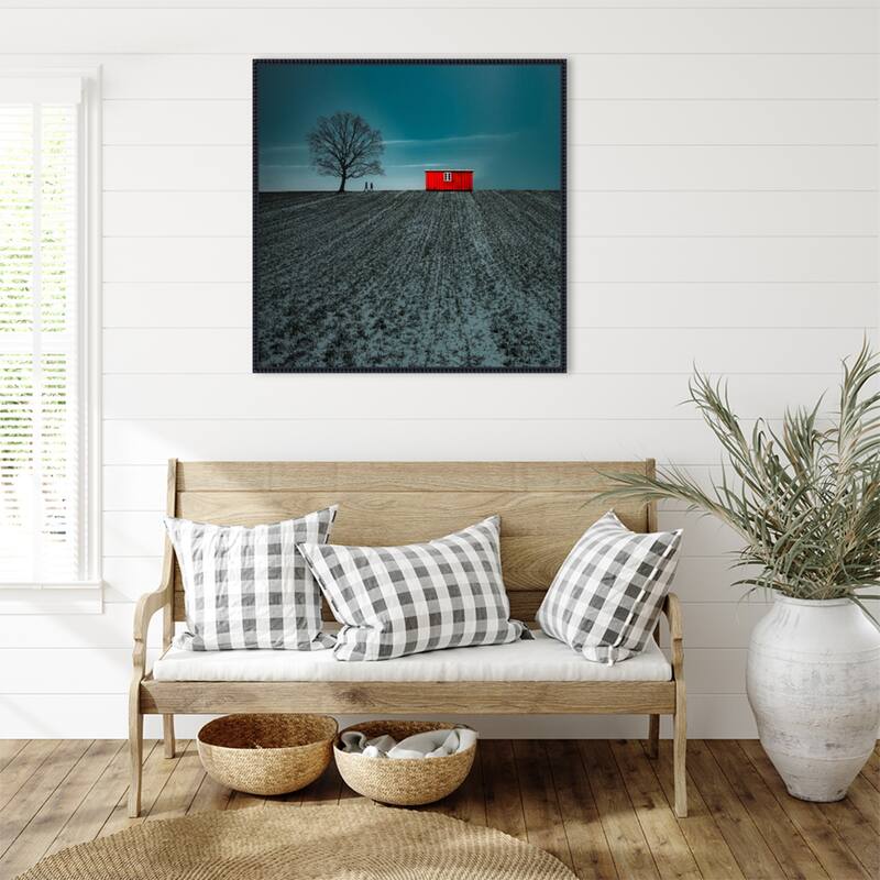 Rural Landscape by Inge Schuster Framed Canvas Wall Art Print