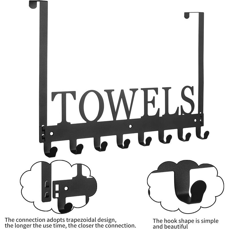 Unique Design Over The Door Hooks, Towel Holder for Bathroom On Sale Bed Bath & Beyond