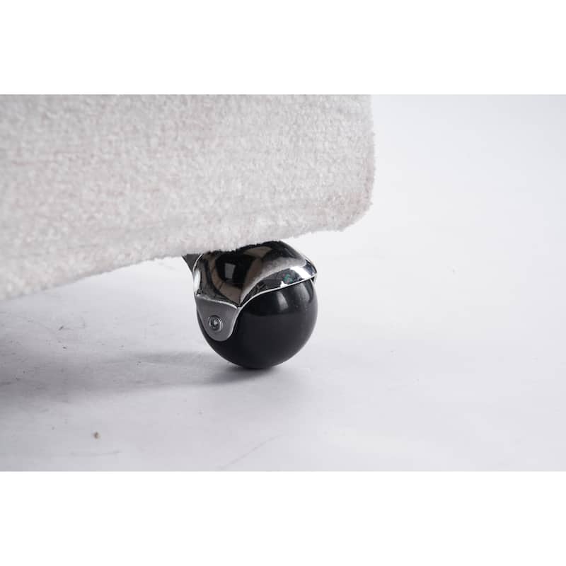 Upholstery Dining Armchair With Universal Wheels