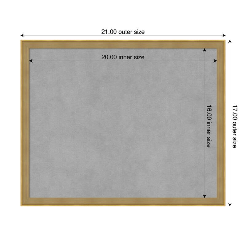 Amanti Art Incline Black Framed - 21 x 17 in - Incline Dark Gold