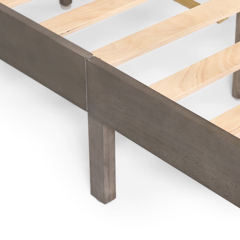 Norgate Modern Farmhouse Acacia Wood Queen Bed Platform by Christopher Knight Home