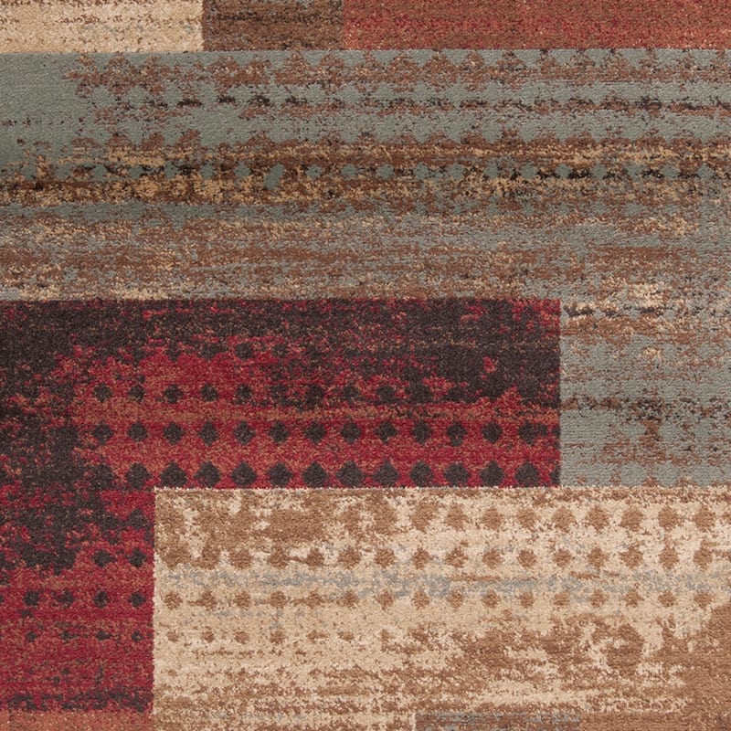 Livabliss Colma Color Block Multicolor Area Rug