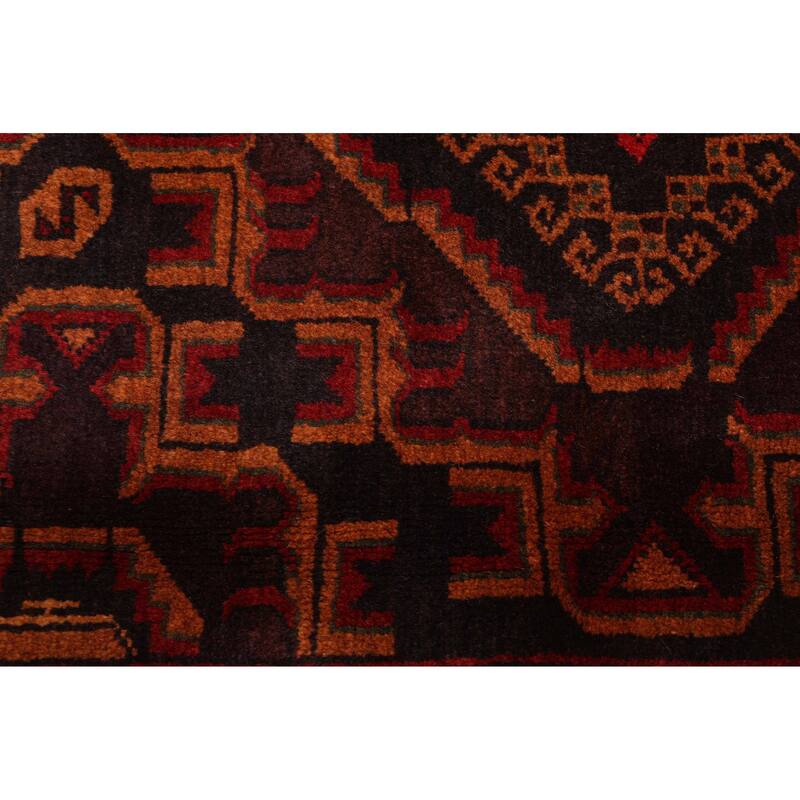 ECARPETGALLERY Hand-knotted Teimani Dark Brown Wool Rug - 3'10 x 5'11