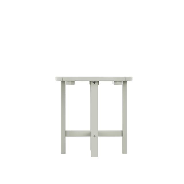 Laguna 18-inch Poly Eco-Friendly All Weather Round Side Table
