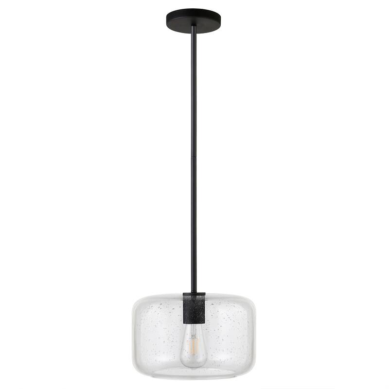 Channing 11" Wide Pendant with Glass Shade