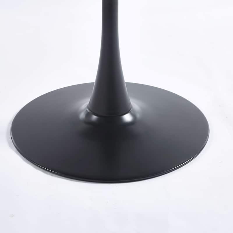 31.5"Tulip Dining Table for 2-4 people With Round Mdf Table Top, Pedestal Dining Table, End Table Leisure Coffee Table
