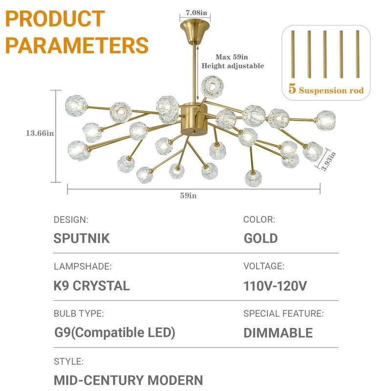 Gold Sputnik Chandeliers Modern Crystal Sputnik Chandelier Modern Crystal Pendant Light Chandelier Branches Chandeliers