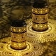 preview thumbnail 1 of 8, Set of 2 Solar Hanging Lantern Lights with Hollowed-Out Design, IP44 Outdoor Waterproof Metal LED Decorative Light