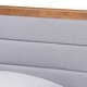 preview thumbnail 16 of 18, Seren Mid-Century Modern Fabric Upholstered and Wood Twin Platform Bed