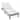 Chelsea Patio Chaise Lounge Chair, Black Metal Frame with Cushion, Adjustable Reclining Outdoor Pool Lounger for Poolside