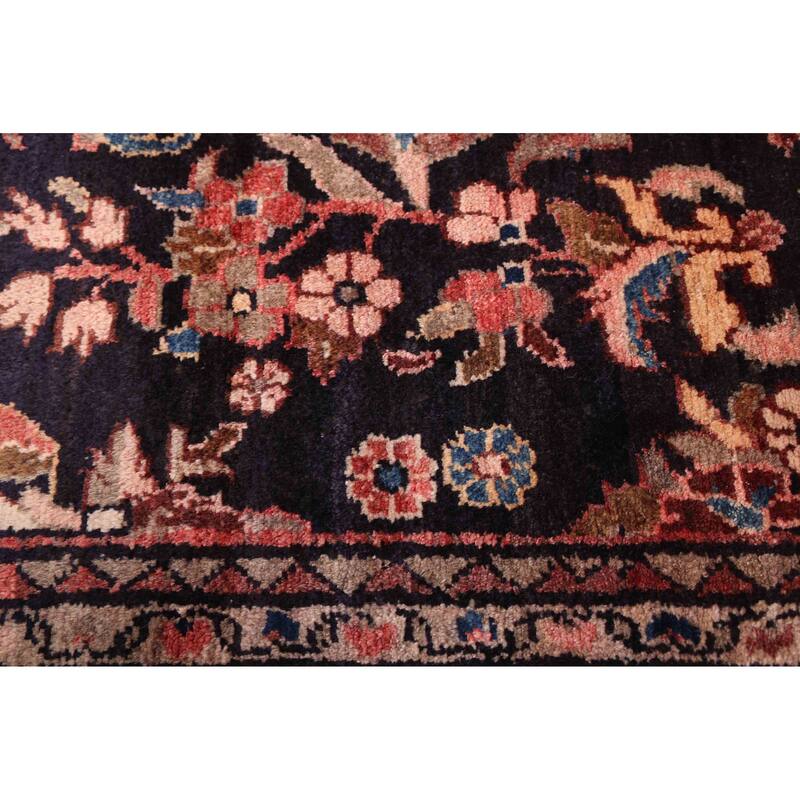 ECARPETGALLERY Hand-knotted Andelz Dark Navy Wool Rug - 3'0 x 8'7