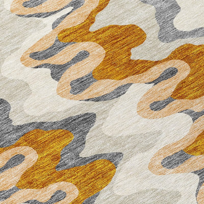 HomeRoots Abstract Transitional Rectangle Outdoor Rug