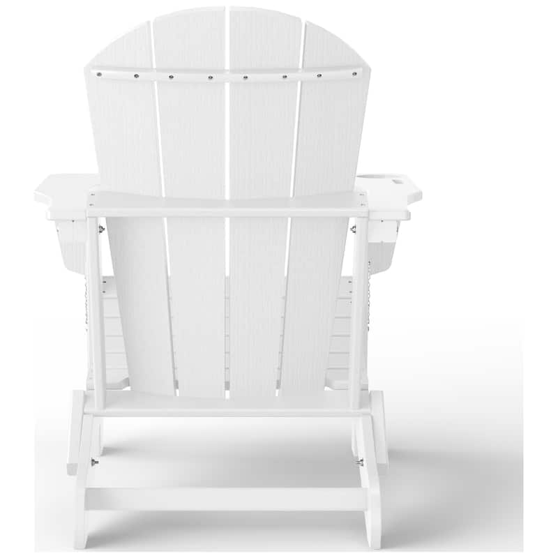 Polytrends Alvaro Outdoor Adirondack Chair with Cup Holder