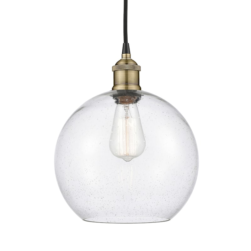 Innovations Lighting 616-1P-13-10 Athens Pendant Athens 10" Wide - Black Antique Brass / Seedy