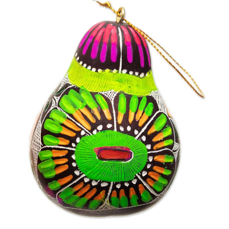 Novica Handmade Colorful Beauties Gourd Ornaments (Pair)