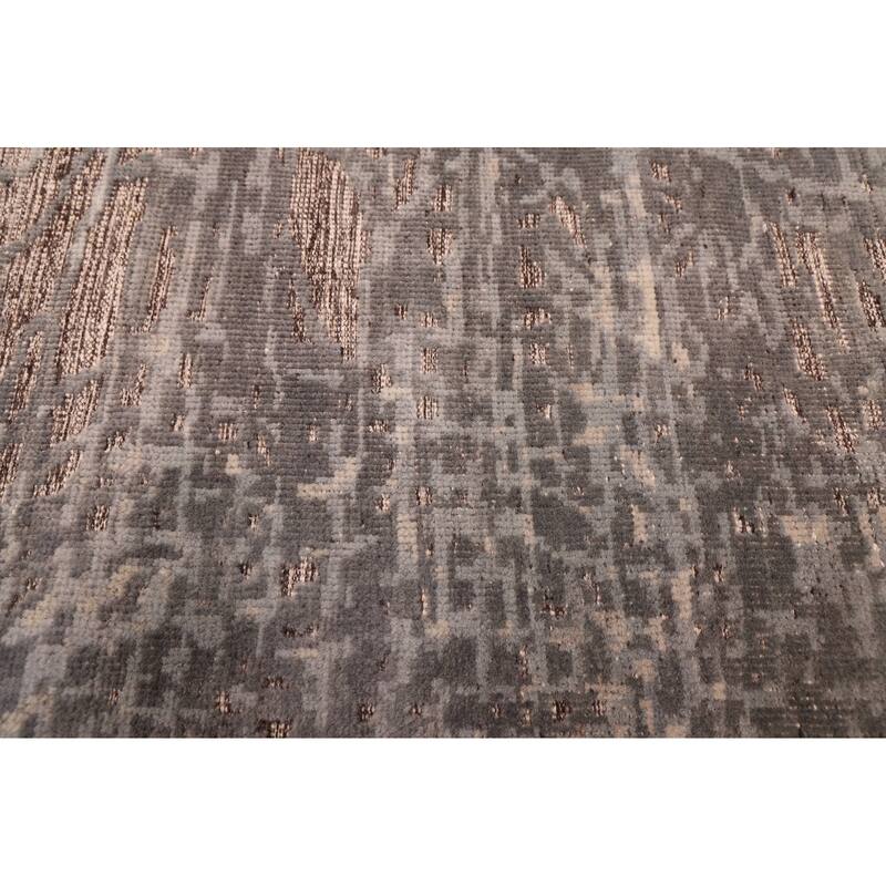 ECARPETGALLERY Hand-knotted Elysian Grey Wool Rug - 9'1 x 11'10