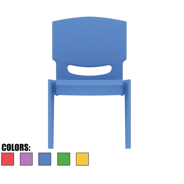 2xhome - Blue - Kids Size Plastic Side 10" Seat Height Blue Chair