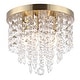 preview thumbnail 32 of 45, GetLedel Modern 5-Light Crystal Flush Mount Chandelier