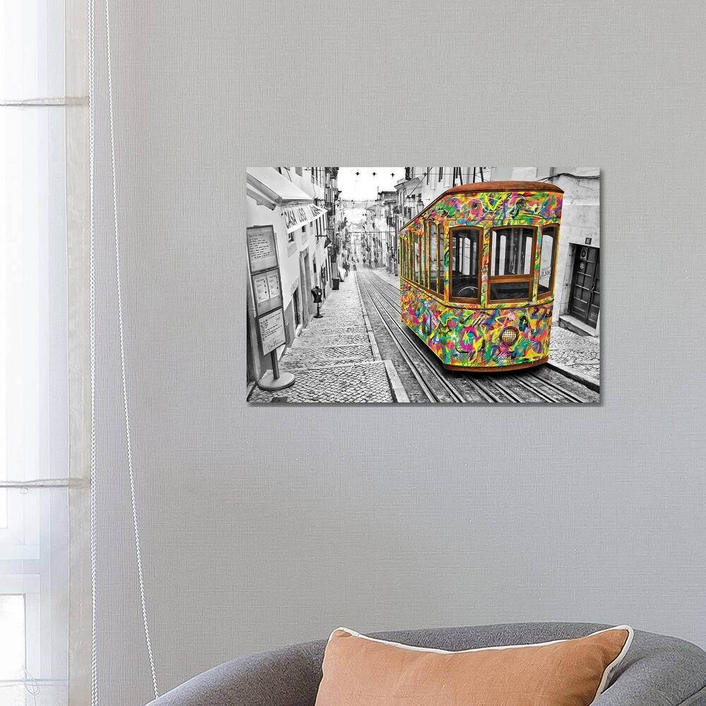 iCanvas "Lisbon Tram" by Ben Heine Canvas Print