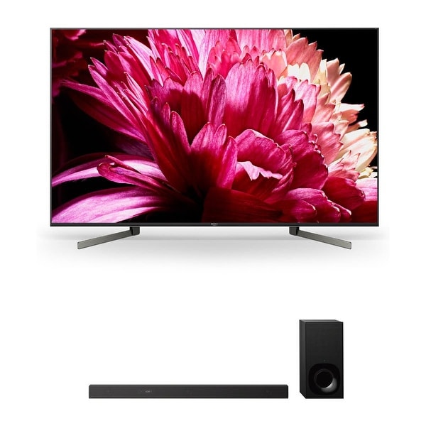 Sony XBR65X950G 65" BRAVIA 4K Ultra HD HDR Smart TV and HT-Z9F 3.1-Channel Dolby Atmos Sound Bar with Subwoofer - Black