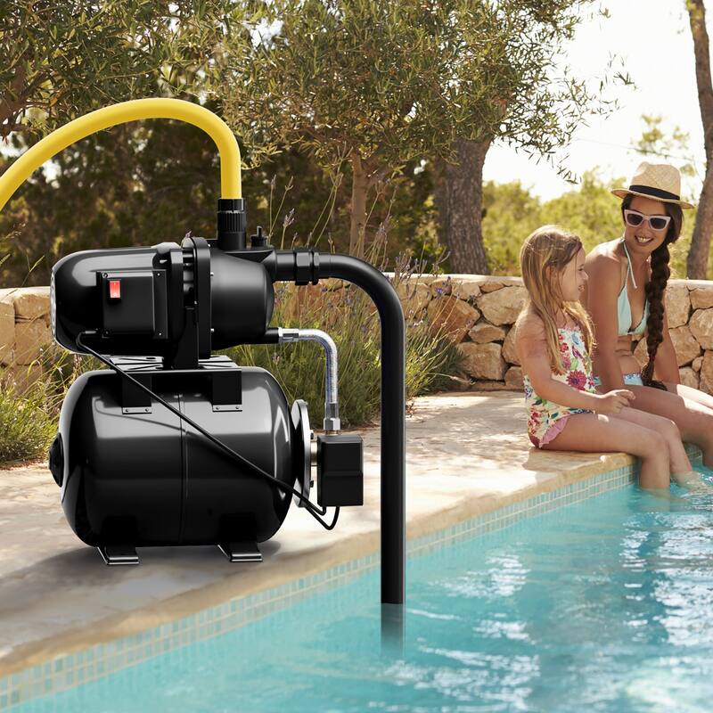 Gymax 1.6 HP Shallow Well Pump 1000 GPH 164 FT Stainless Steel Garden
