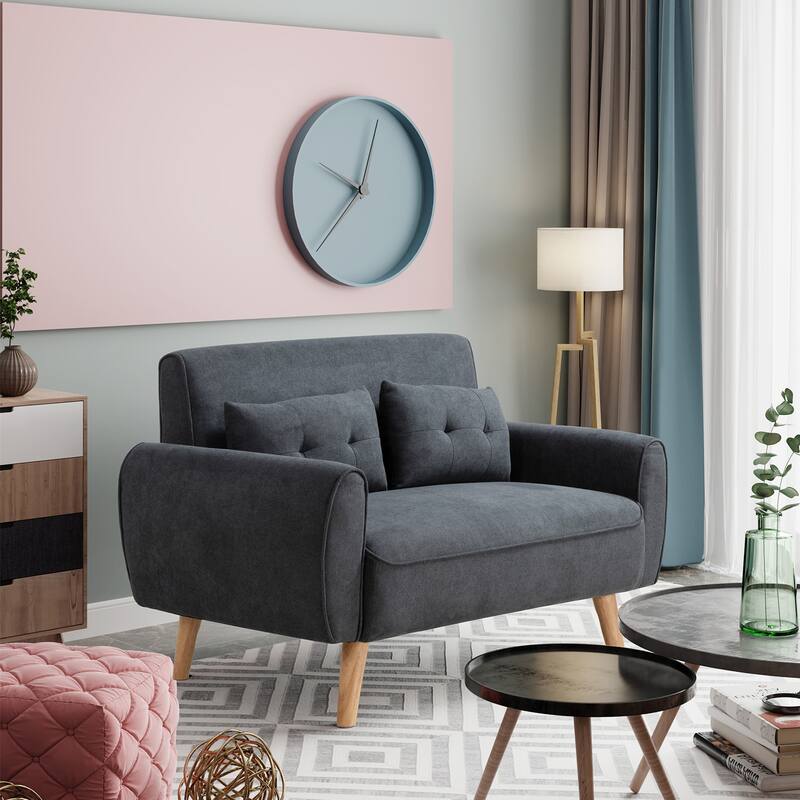 Futzca 47" Small Modern Loveseat Sofa