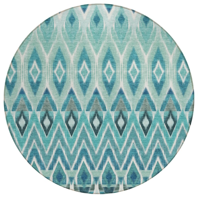 HomeRoots Southwestern Transitional Rectangle Outdoor Rug