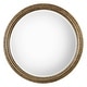 preview thumbnail 1 of 0, Uttermost Spera 42" Round Urban Industrial Wall Mirror with Antiqued Gold