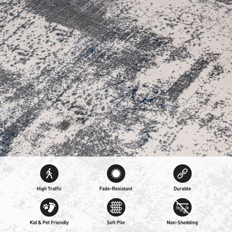 World Rug Gallery Perugia Modern Abstract Area Rug