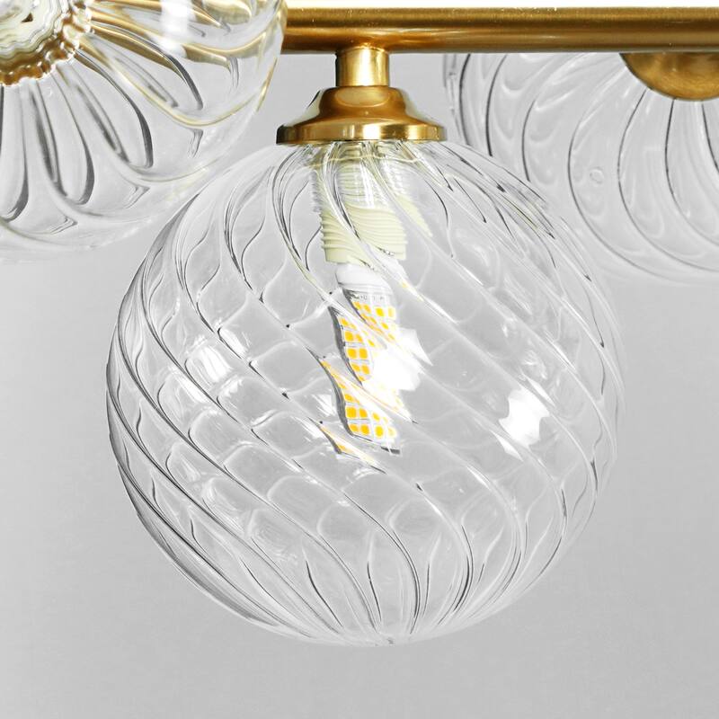 16-Light Sputnik Linear Chandeliers Globe Chandelier For Dining Room
