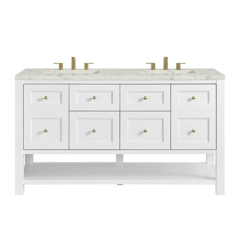 Breckenridge 60" Double Vanity, Bright White - 60D