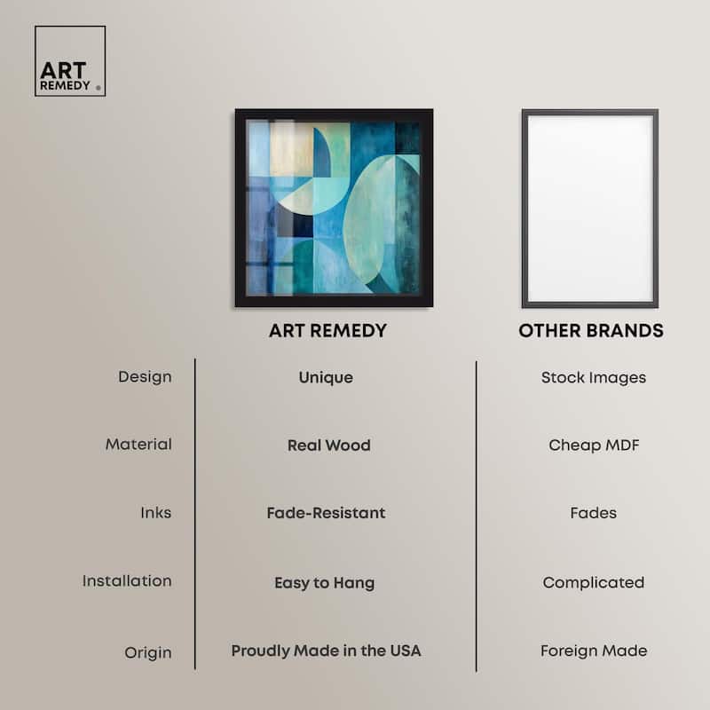 Color Blocks II Shadowbox by Art Remedy