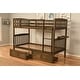 preview thumbnail 19 of 17, Somette Claire Twin Bunk Bed with Storage Drawers, Mattress not included
