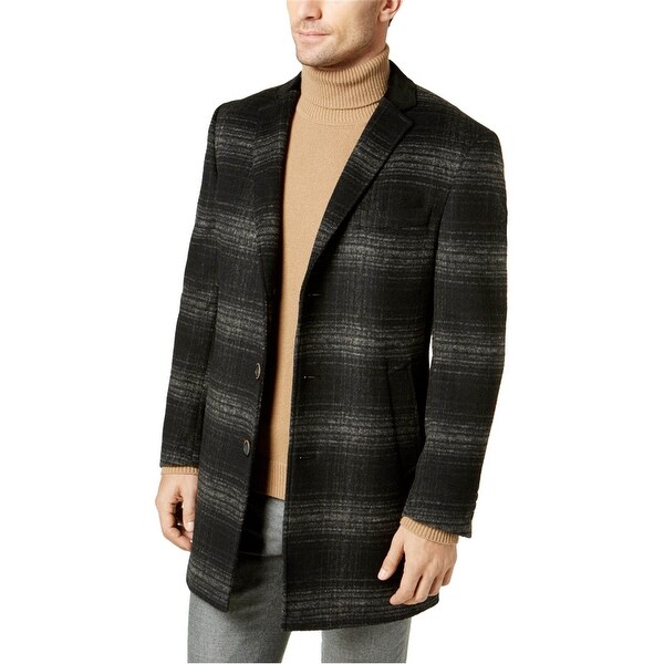 Plaid overcoat men Outlet