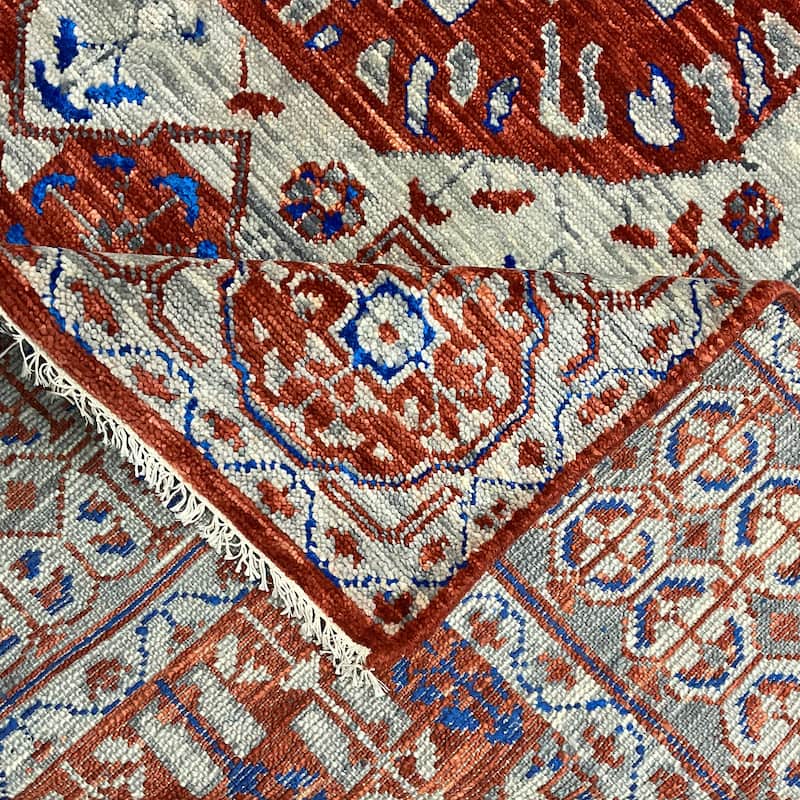 HERAT ORIENTAL Handmade Indo Mamluk Wool Rugs - 7'11" x 9'4"