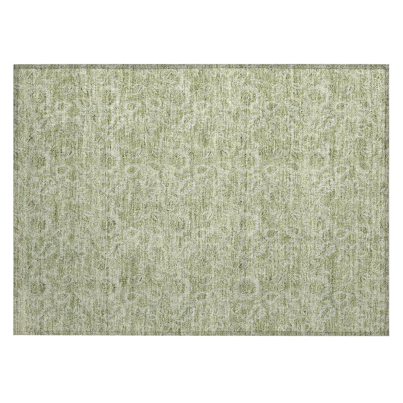 Machine Washable Indoor/ Outdoor Chantille Floral Farmhouse Rug