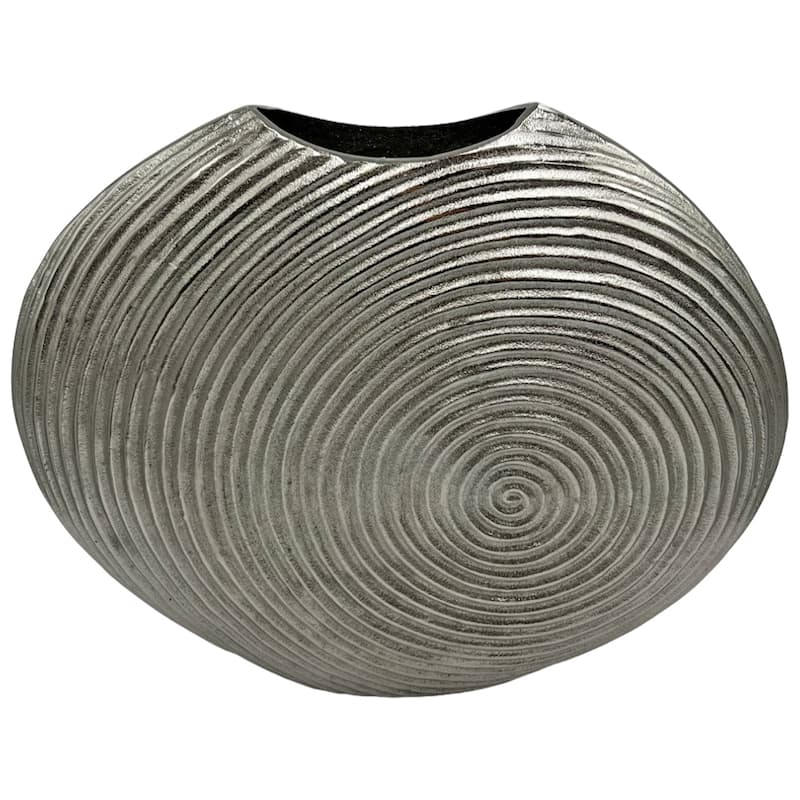 Decorative Handmade Aluminum Shell Flower Vase