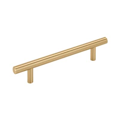 Bar Pulls 5-1/16 in (128 mm) Center-to-Center Champagne Bronze Cabinet Pull - 5.063