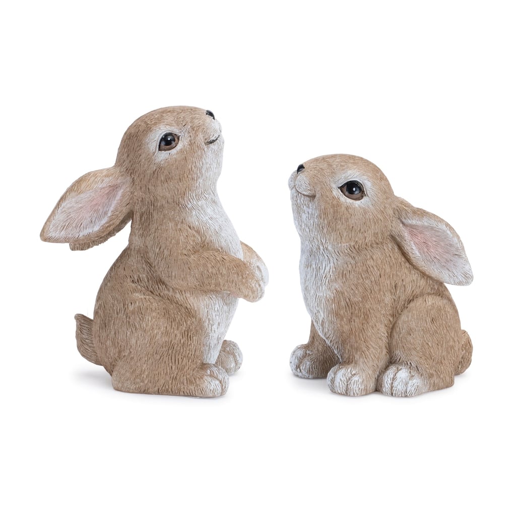 Sitting and Standing Posed Bunny Figurines -4" - Set of 4