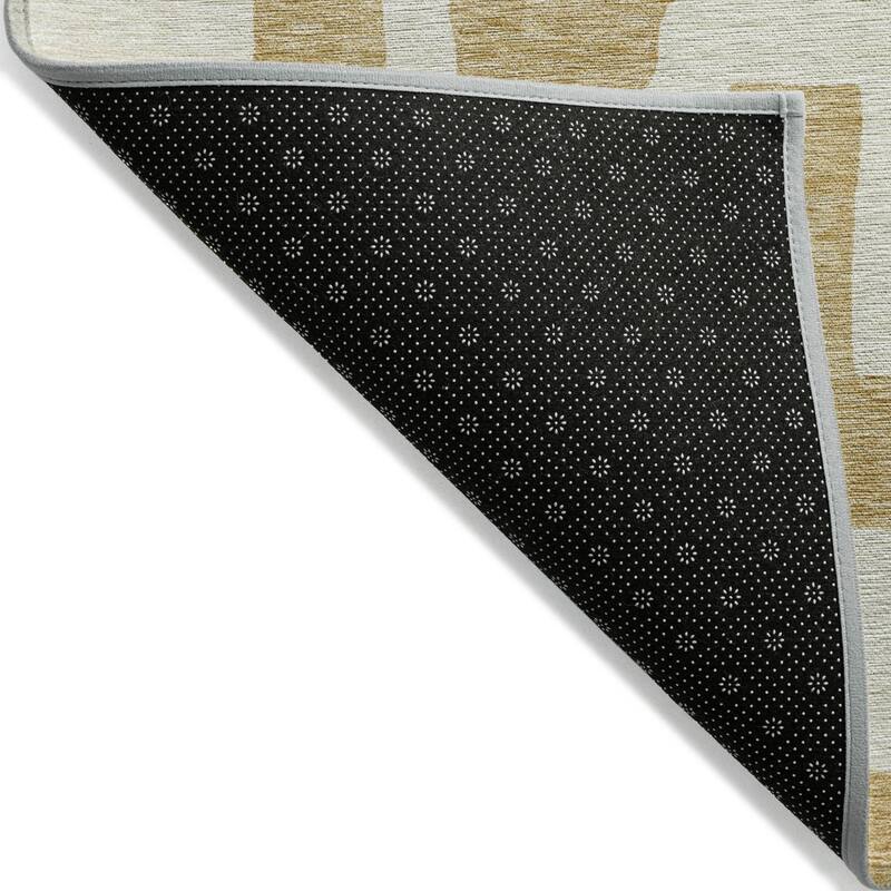 HomeRoots Abstract Transitional Rectangle Outdoor Rug