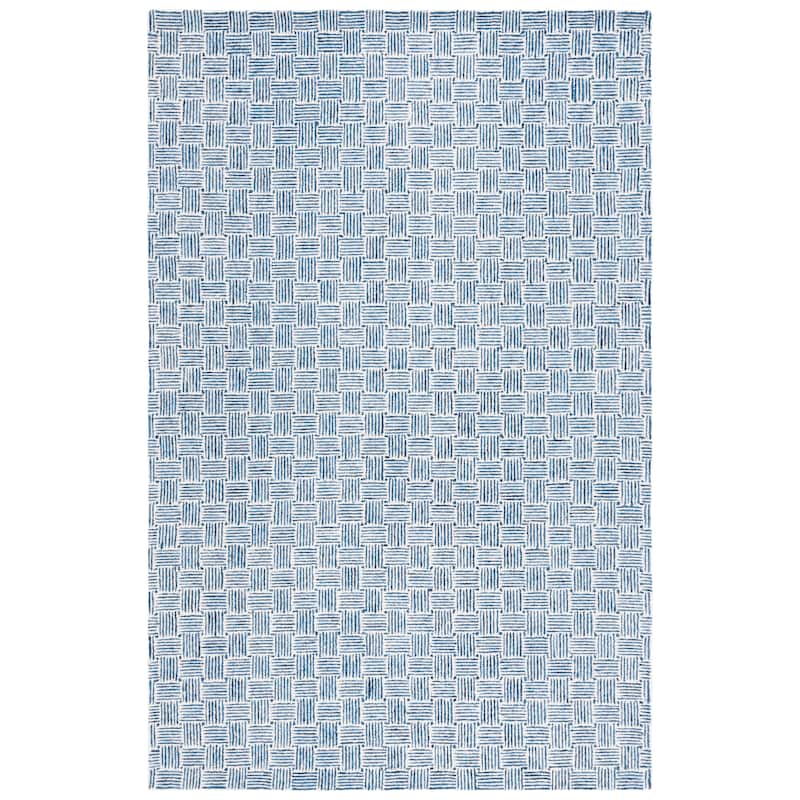 SAFAVIEH Handmade Micro-Loop Courteney Transitional Wool Rug