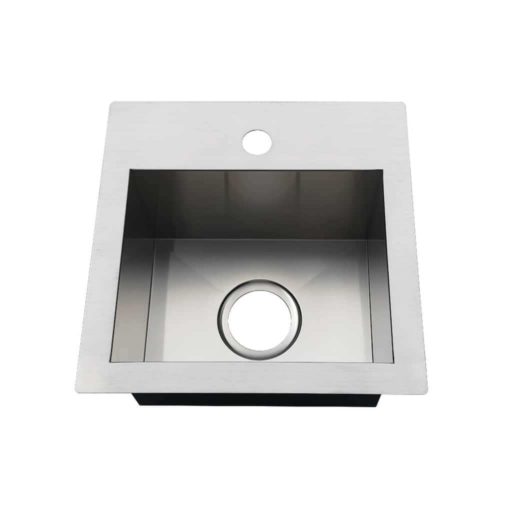 Kingston Brass Uptowne 15" Undermount Single Basin Stainless Steel