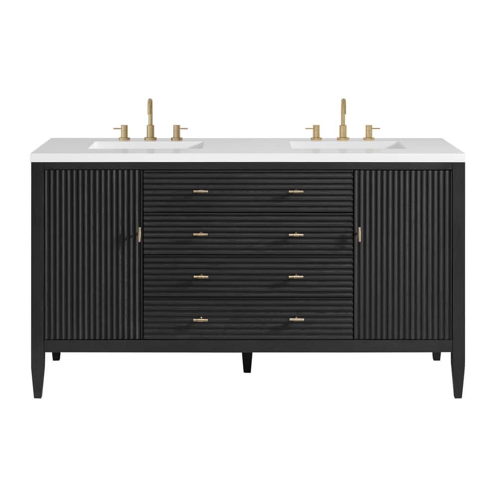 James Martin Vanities 485-V60D-3WZ Myrrin 60" Double Basin Wood Vanity