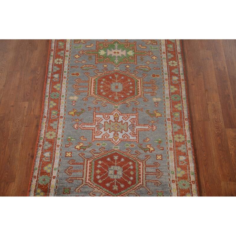 Geometric Kazak Oriental Accent Rug Handmade Traditional Wool Carpet - 3'0"x 5'0"