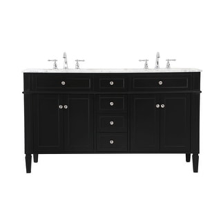 Elegant Lighting VF12560D Park Avenue 60" Free Standing Double Basin