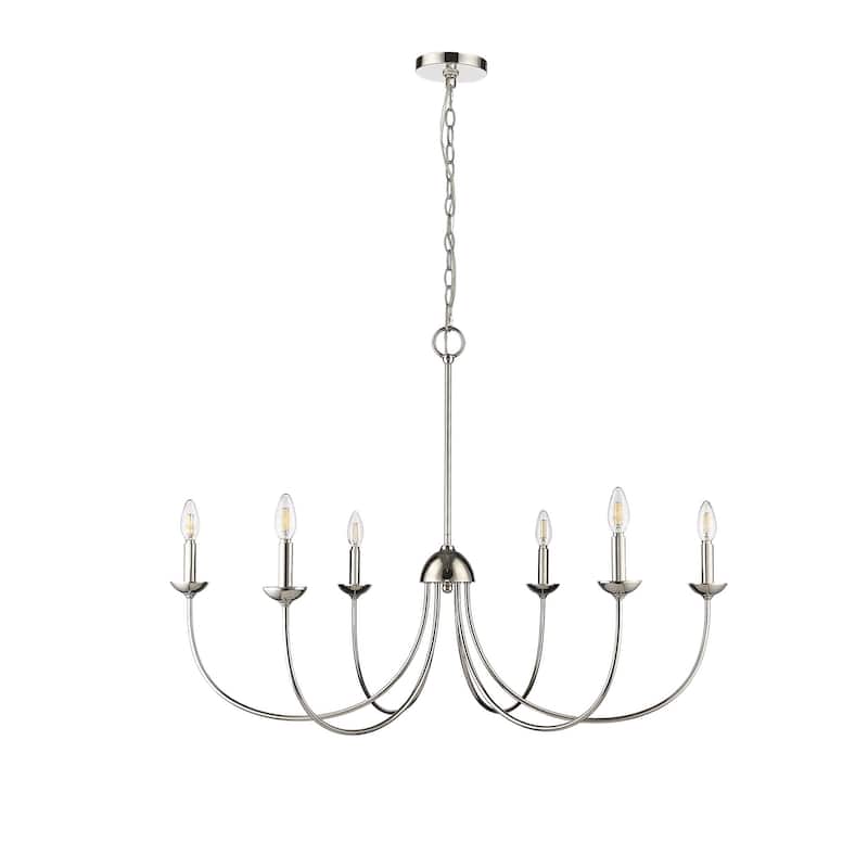 Millennium Lighting 12406 Huxley 6 Light 29" Wide Taper Candle Style