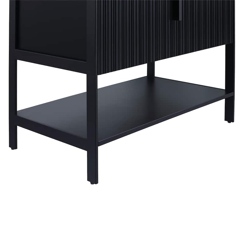 Fine Fixtures Serenity Modern Bathroom Vanity with White Gel Acrylic Top