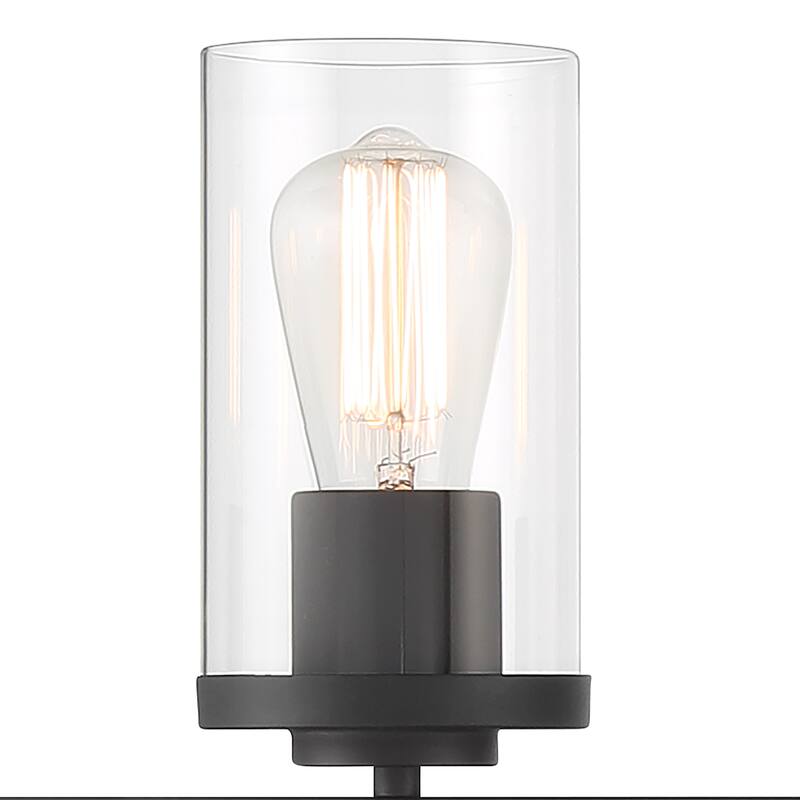 6-light Modern Farmhouse Black Bathroom Vanity Lights with UL Certified