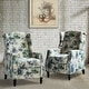 preview thumbnail 73 of 88, Damaris Comfy Recliner for Bedroom Set of 2 with wingback by HULALA HOME FLORAL HARBOR