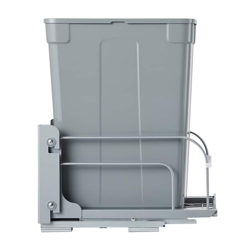 35QT Soft Close Pullout Trash Bin Under Cabinet Waste Container for Kitchen - 35-QT